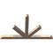 Ekena Millwork Saratoga Smooth Timber Gable Bracket, Douglas Fir, 96"W x 56"H x 5 1/2"D x 5 1/2"F, 14/12 Pitch GBW096X56X0606SAR00SDF - alternate 4